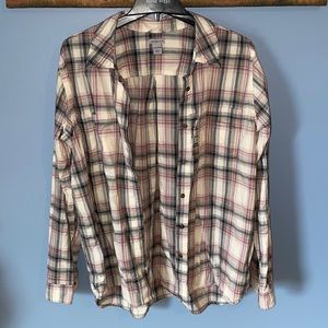 Plaid Button Down Long Sleeve Shirt